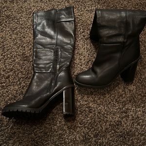 Zara real leather boots